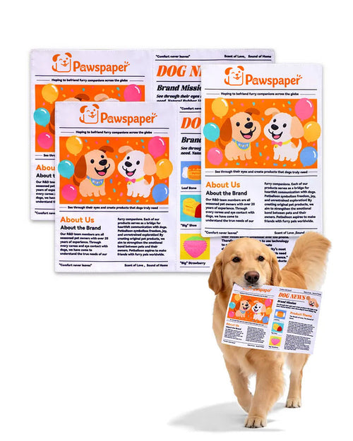 🔥3-Pack Bundle🔥Crinkle Newspaper Dog Toy for Boredom Relief, Interactive Chew Toy for Dogs