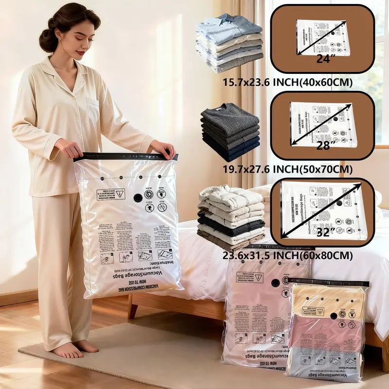 Cordless Travel Vacuum   Storage Compression Bag   Set