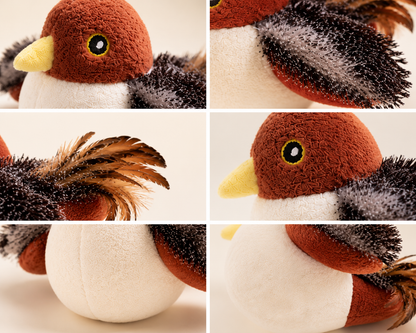WYVCK® Realistic Bird Cat Toy - Soft Plush, Bite-Resistant &amp; Washable