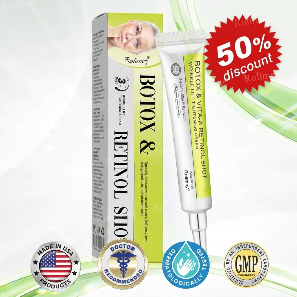 C🇺🇸Made and shipped from the USA ⌛Rolimey® Botox & Vita-A Retinol Shot Wrinkle-Lift Tightening cream - Last Day Promotion 70% OFF