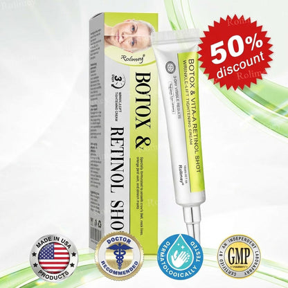 C🇺🇸Made and shipped from the USA ⌛Rolimey® Botox & Vita-A Retinol Shot Wrinkle-Lift Tightening cream - Last Day Promotion 70% OFF