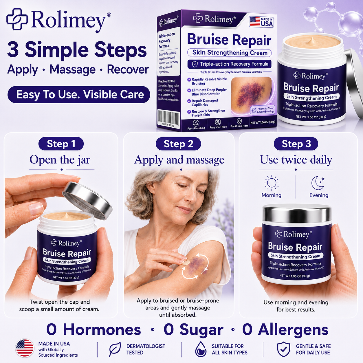 👨‍⚕️Over 100,000 units sold💕 - Rolimey® cream to repair bruises and strengthen the skin