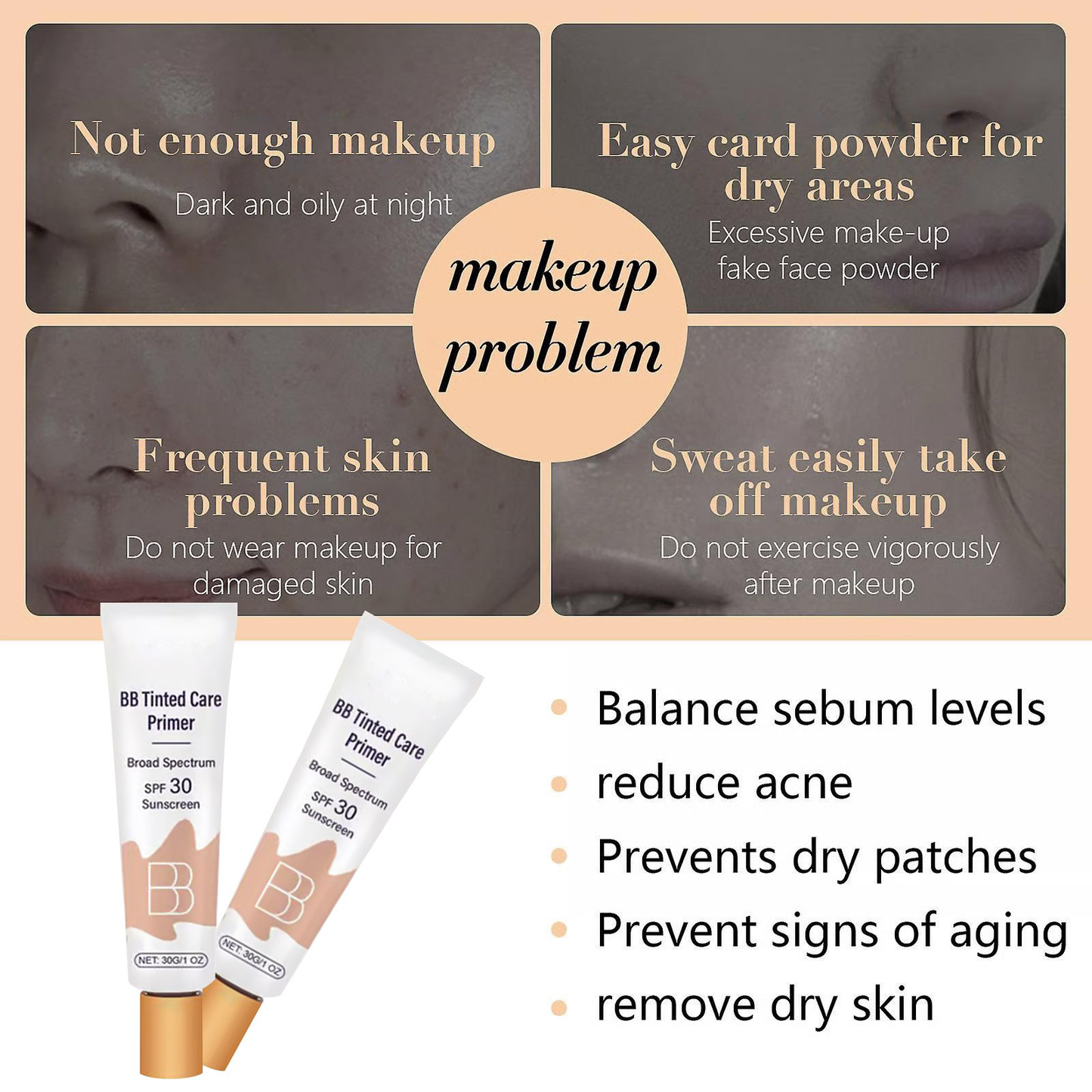 ✨BB blur tinted moisturizer SPF 30 - instantly brightens, hydrates & smooths your skin