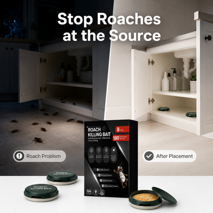 Zvoevo® Roach Killing Bait — Fast, No-Mess Protection Where Roaches Hide