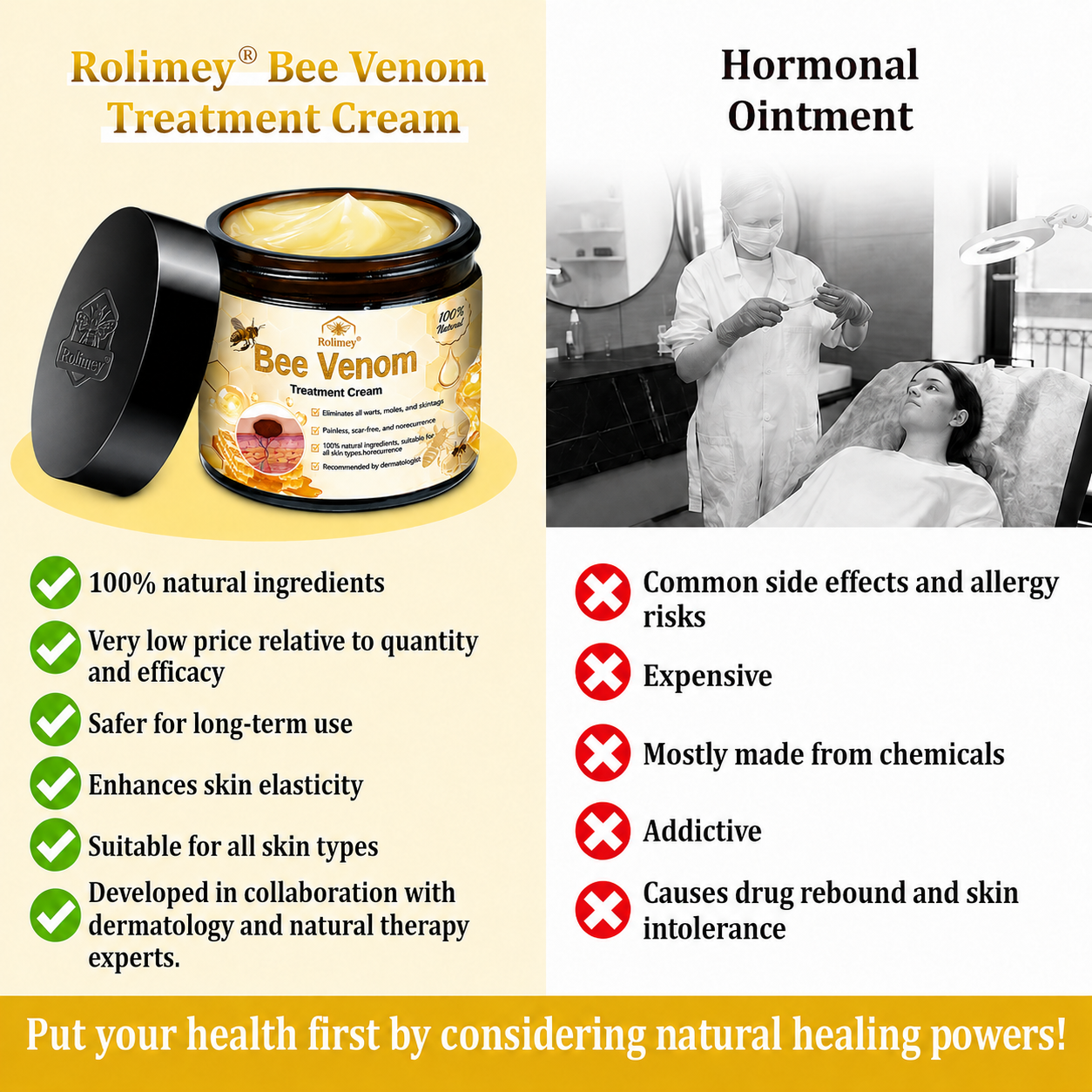 🔥Rolimey® Bee Venom Skin Treatment Cream