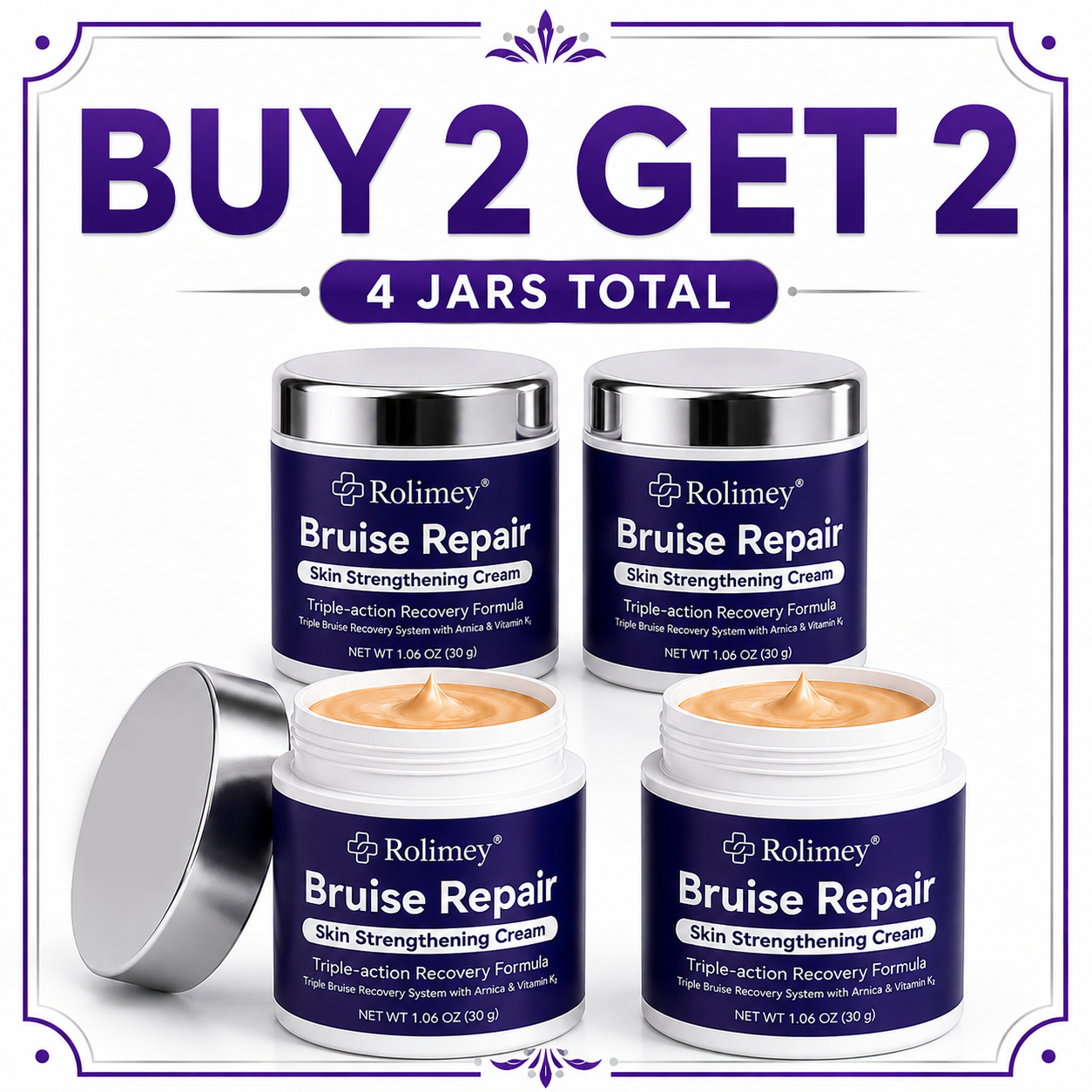 🔥Over 100,000 units sold👨‍⚕️ - Rolimey® cream to repair bruises and strengthen the skin.