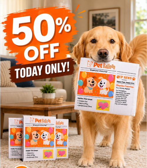 Pawspaper🔥Crinkle Newspaper Dog Toy for Boredom Relief, Interactive Chew Toy for Dogs