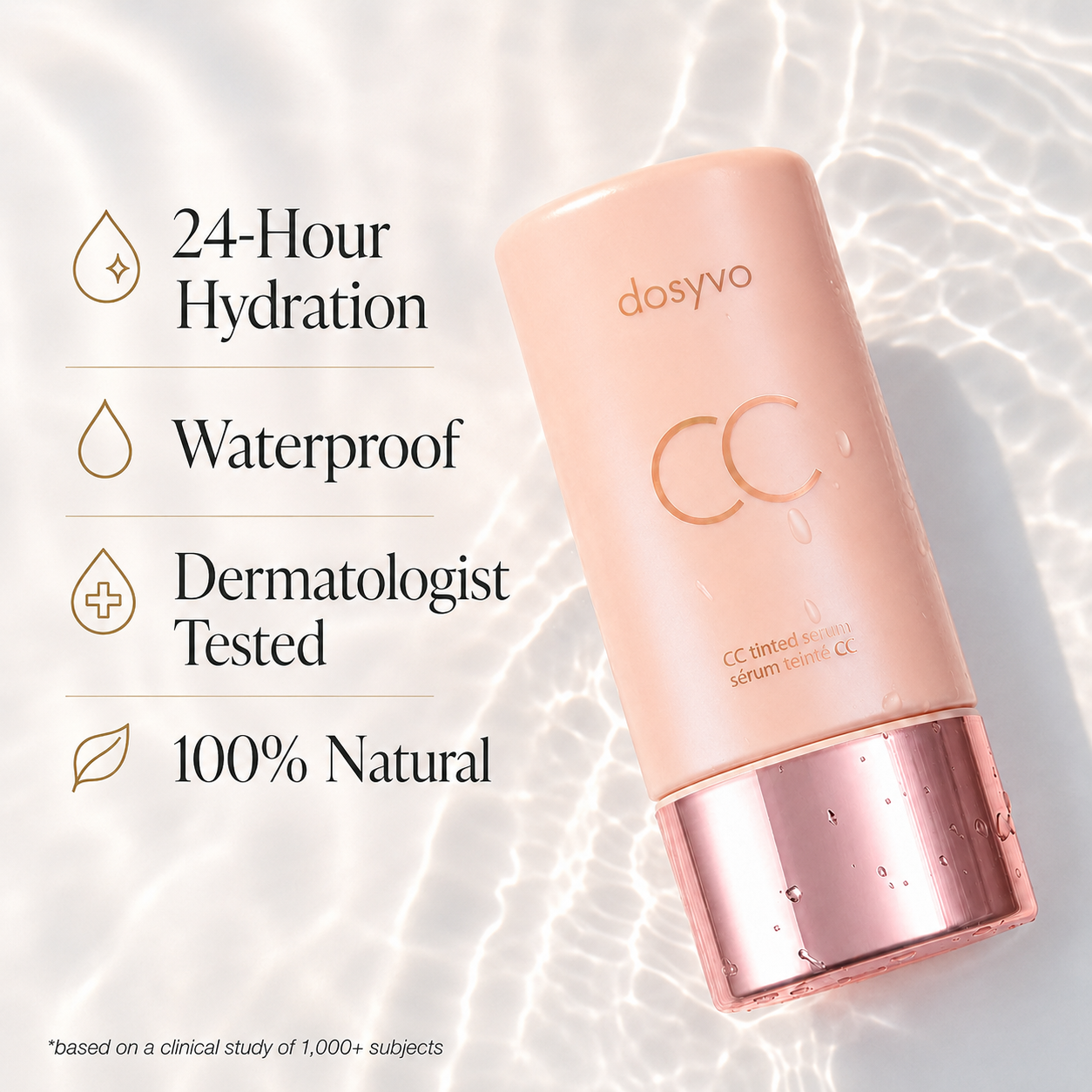 ✨ Color-Correcting Tinted Serum — Adapts to Your Skin Tone, Hydrates 24/7, and Blurs Imperfections