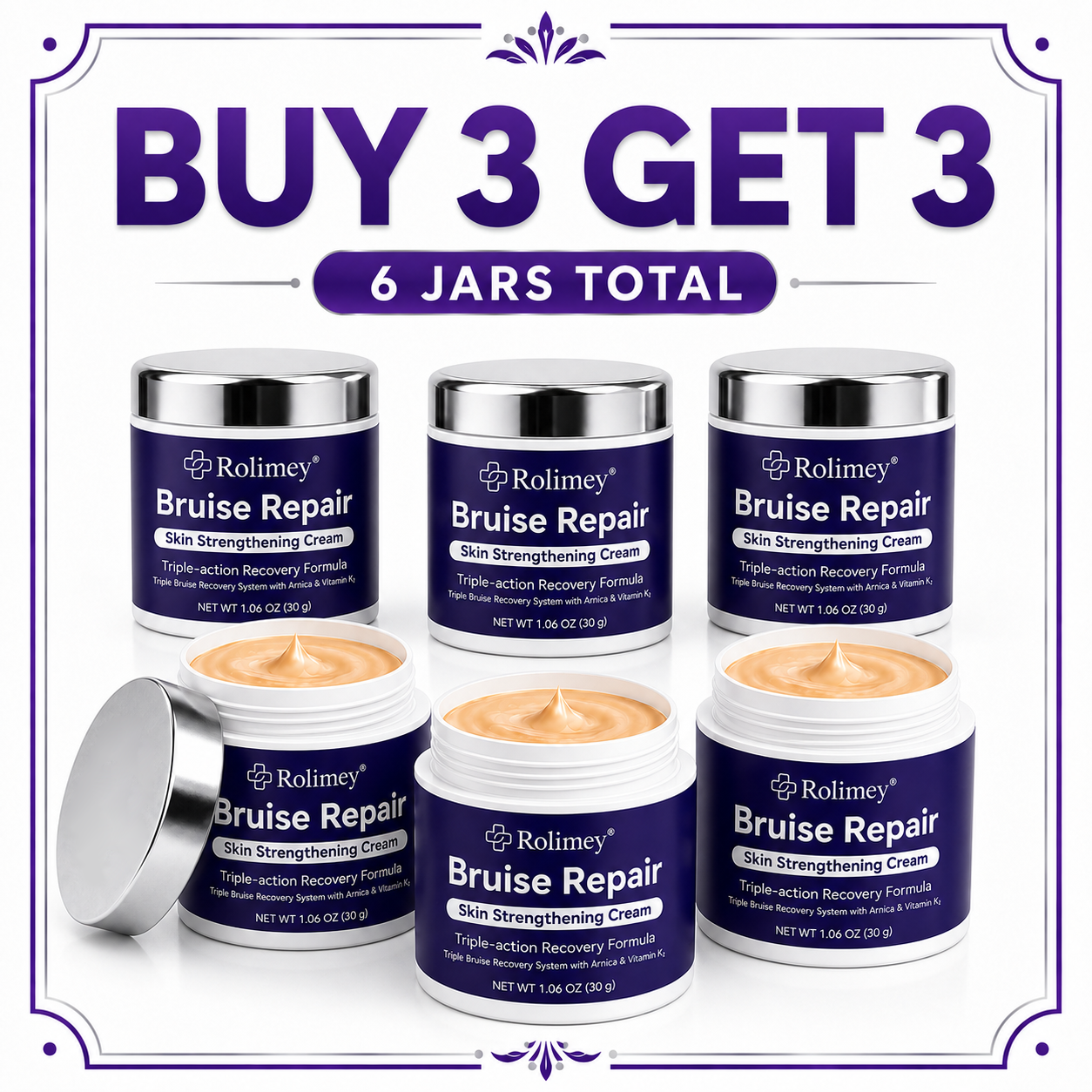 🔥Over 100,000 units sold👨‍⚕️ - Rolimey® cream to repair bruises and strengthen the skin.