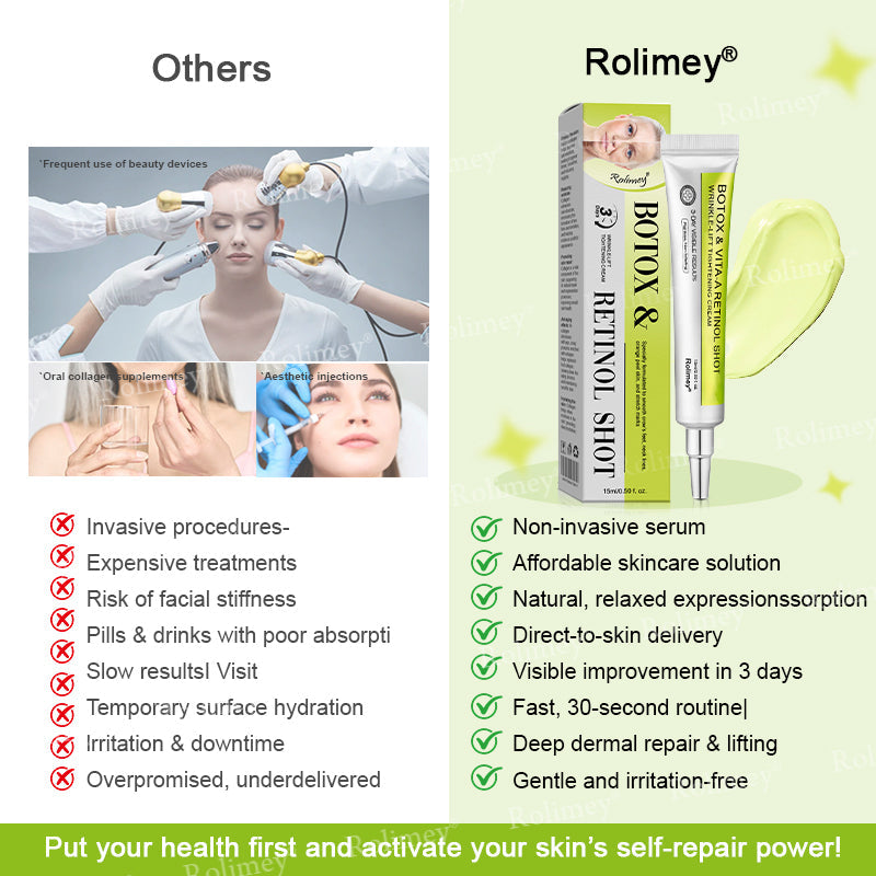 C🇺🇸Made and shipped from the USA ⌛Rolimey® Botox & Vita-A Retinol Shot Wrinkle-Lift Tightening cream - Last Day Promotion 70% OFF