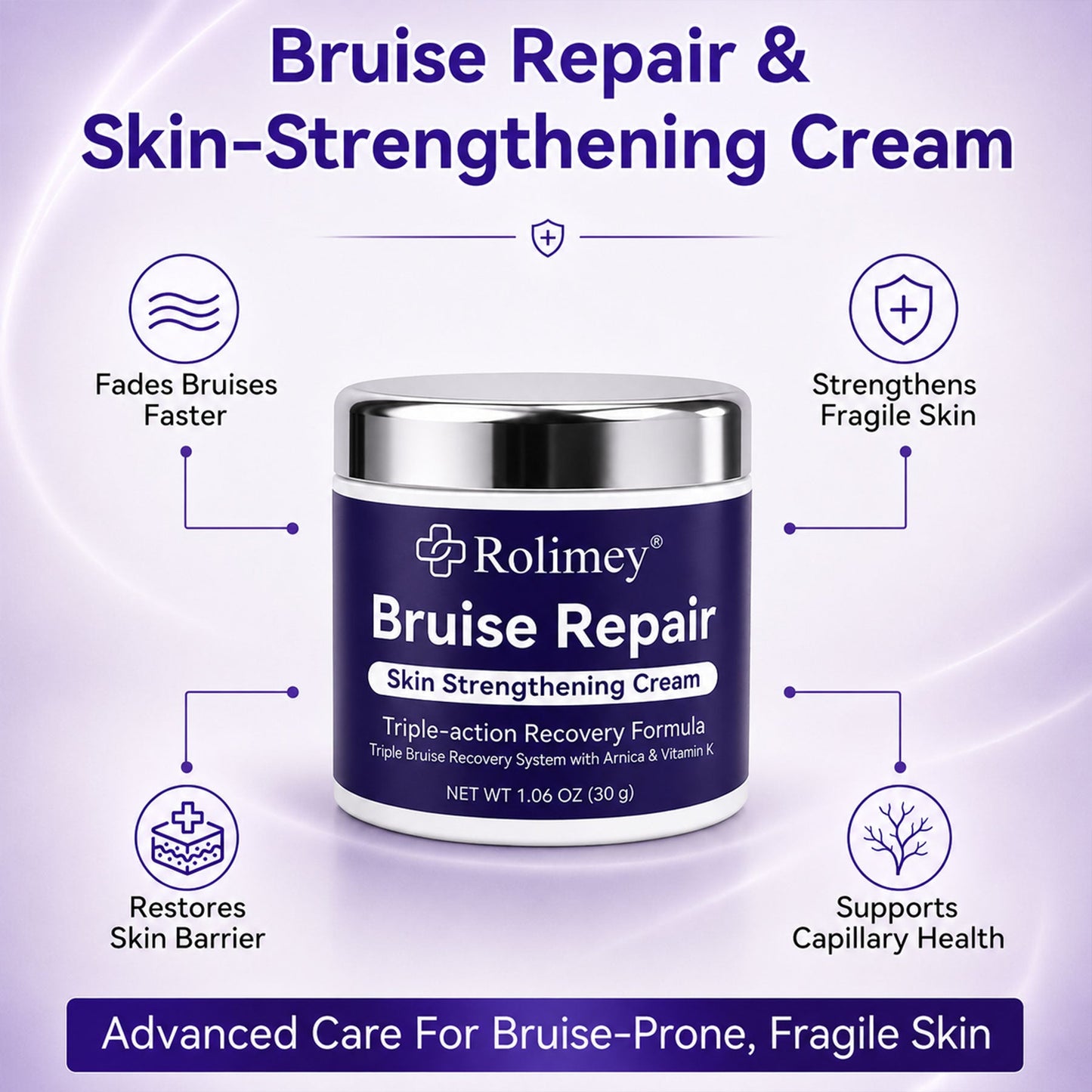 🔥Over 100,000 units sold👨‍⚕️ - Rolimey® cream to repair bruises and strengthen the skin.