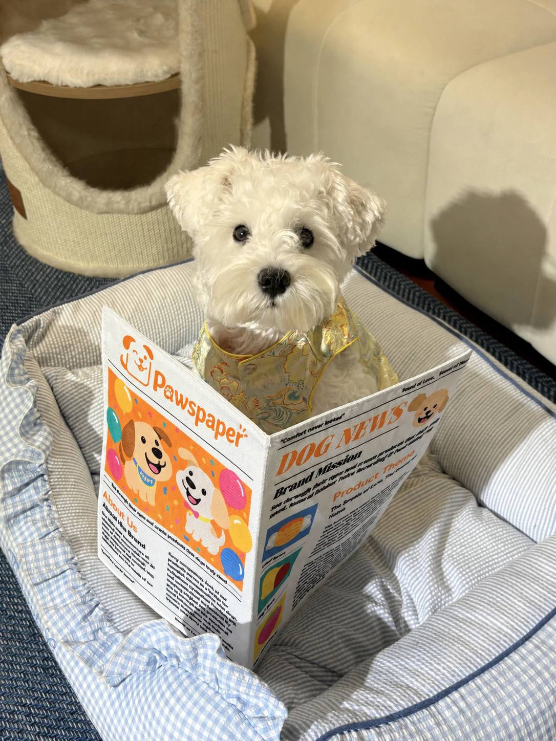 🔥3-Pack Bundle🔥Crinkle Newspaper Dog Toy for Boredom Relief, Interactive Chew Toy for Dogs