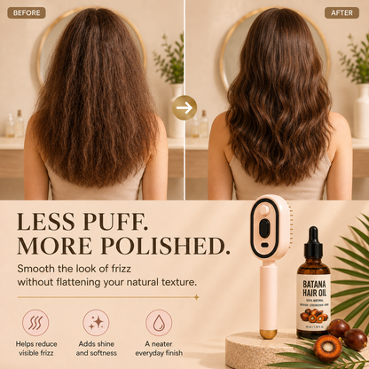 💧3-in-1 Electric Mist Hair Brush | Detangle, Hydrate & Massage