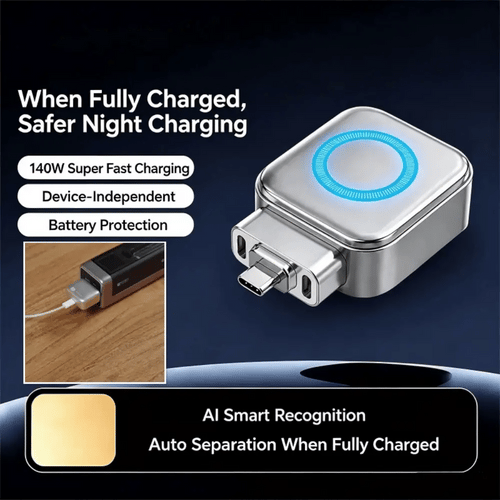 BVJ Auto Power-Off Fast Charging Adapter | Smart 140W Fast Charge