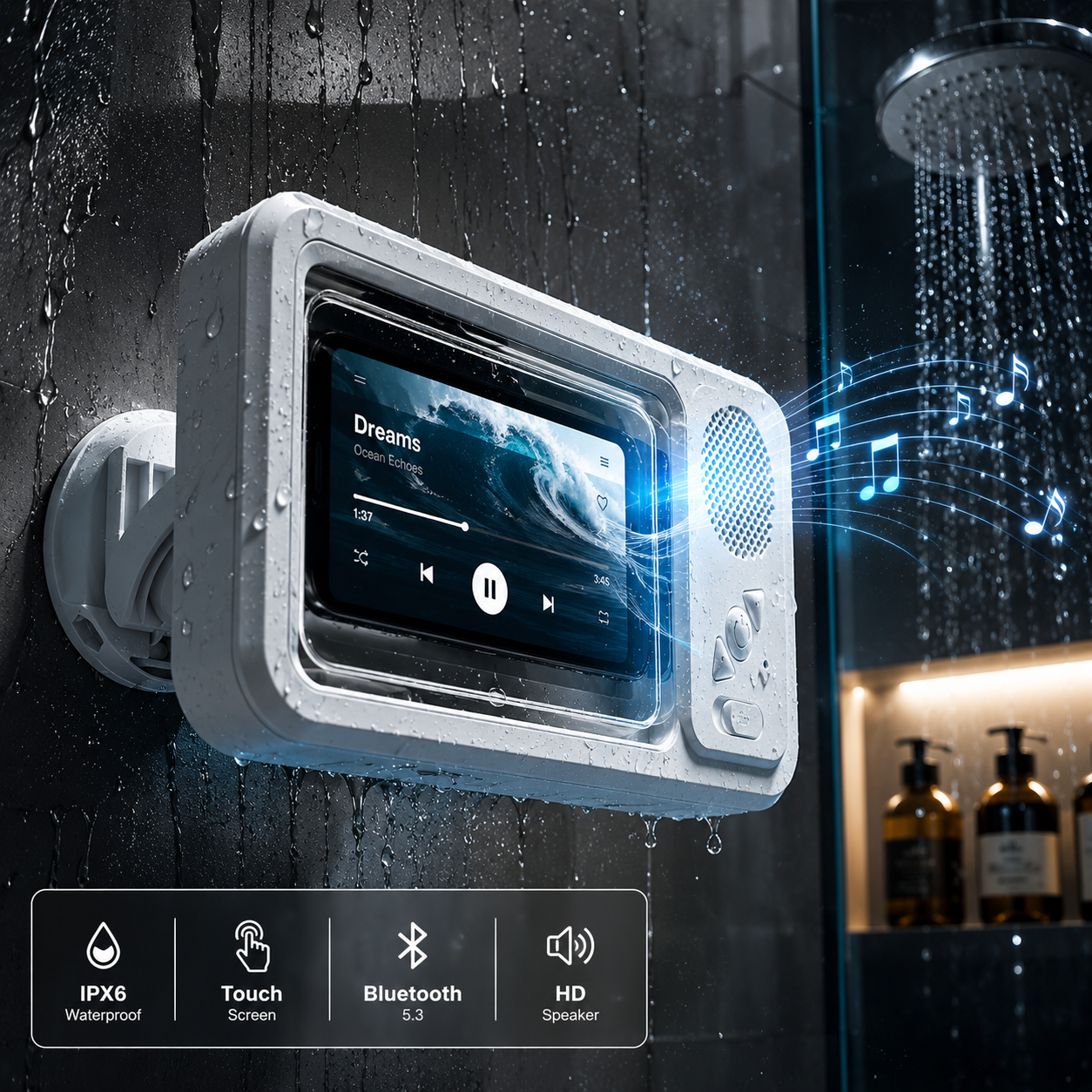 Nawaru®Waterproof BT Speaker Phone Case