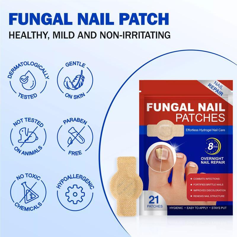 🌙 FUNGEX Overnight Nail Repair Patches - Thick & Yellow Nail Care