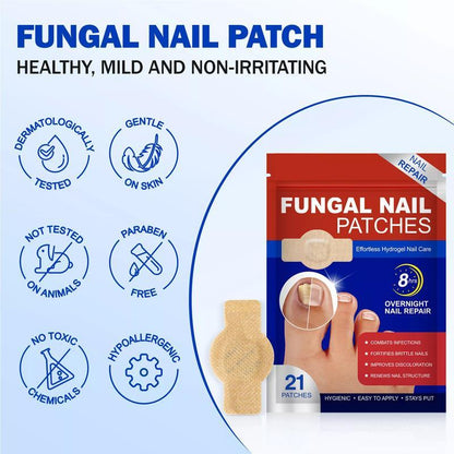 🌙 FUNGEX Overnight Nail Repair Patches - Thick & Yellow Nail Care