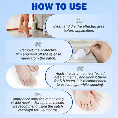 🌙 FUNGEX Overnight Nail Repair Patches - Thick & Yellow Nail Care