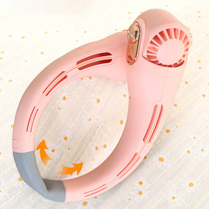 💨 50% OFF!🍃 Neck Air Conditioner Fan – Ultra‑quiet, 360° rotating, 3 speeds. Hands‑free cooling, long battery. Summer essential! 😎🌬️