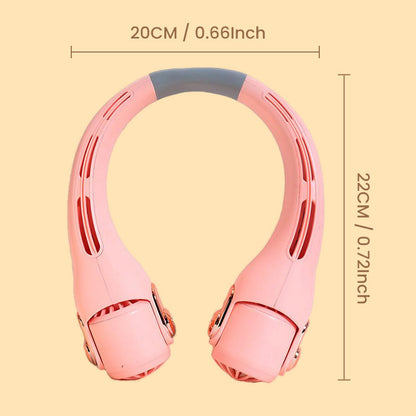 💨 50% OFF!🍃 Neck Air Conditioner Fan – Ultra‑quiet, 360° rotating, 3 speeds. Hands‑free cooling, long battery. Summer essential! 😎🌬️
